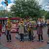 Disneyland Town musicians Square at Christmas, December 2015