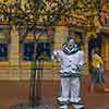 Disneyland Circus Clown on Main Street 1955