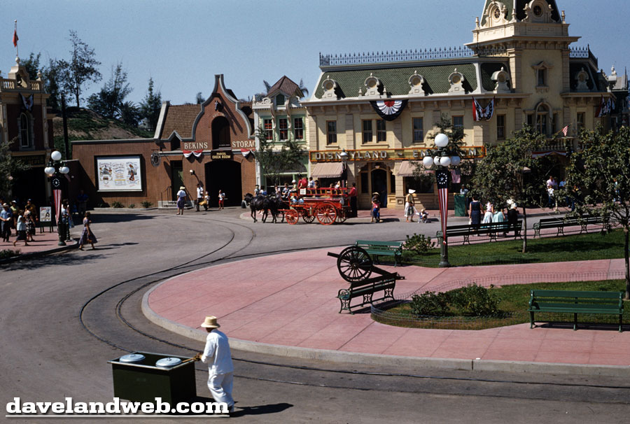 Disneyland Town Square Summer 1955 