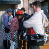 Teddy and Kenny, Shoeshine Boys, Disneyland Town Square, March 1965