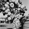 Actress Tarita in Disneyland Town Square, 1961