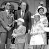 Disneyland Town Square photo of King and Queen of Thailand, 1960