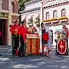 Cruella de Vil with Hook and Ladder, Disneyland Town Square Fire Department, September 2006