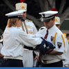 Town Square flag lowering ceremony, December 2010