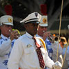 Disneyland Town Square flag lowering ceremony April 2011