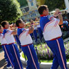 Disneyland Town Square flag lowering ceremony July 2011