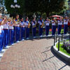 Disneyland Town Square flag lowering ceremony July 2011