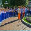 Disneyland Town Square flag lowering ceremony July 2011