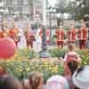 Disneyland Town Square Flag Lowering Ceremony April 1960