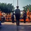 Disneyland Town Square Flag Lowering Ceremony September 1959